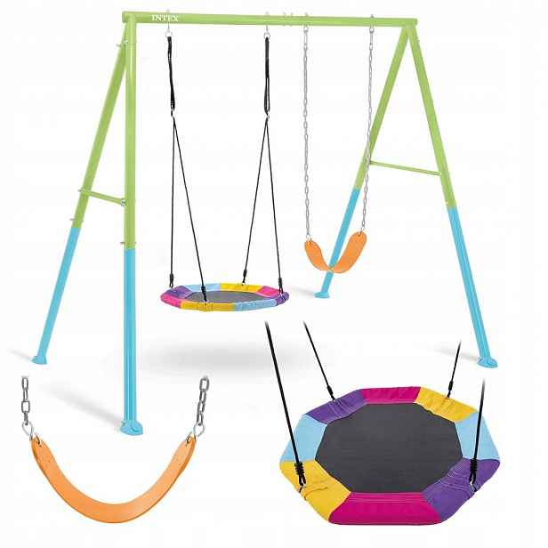Houpačka dětské hřiště houpací hnízdo Intex 44125