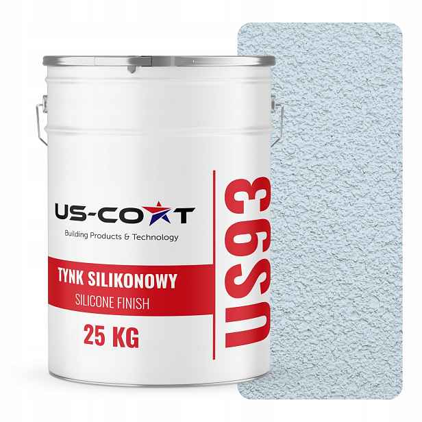 Silikonová Omítka Bílá Zlomená Do Modré F111 25 Kg Beránek Granulace 1.5 mm