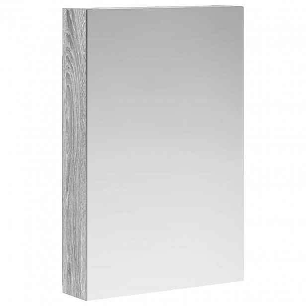 vidaXL Koupelnová zrcadlová skříň Šedá Sonoma 40 x 10,5 x 60,5 cm