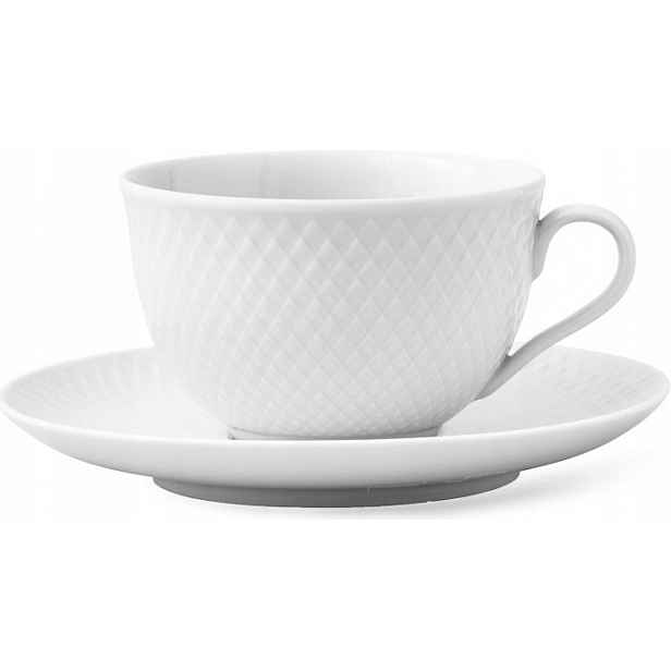 15875A1 Lyngby Rhombe šálek s podšálkem 240 ml Bílý
