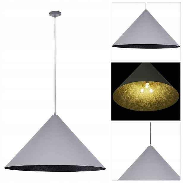 Šedá závěsná lampa Vesuvio M moderní nad jídelní stůl Sigma Lighting