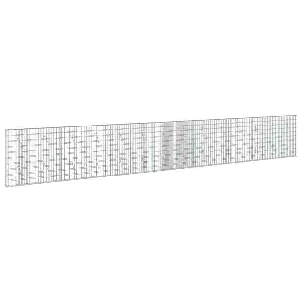 vidaXL Gabion s drátem 3,5 mm a síťkou 5x10 cm 700x10x100 cm