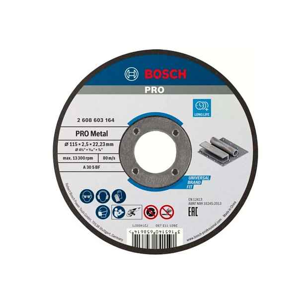 Bosch - Řezný kotouč na kov 115x22,23 mm 2608603164