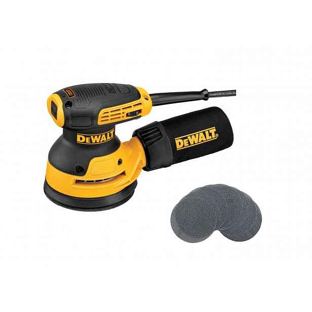 DeWALT - Excentrická bruska 125 mm, 280 W, s příslušenstvím DWE6423A