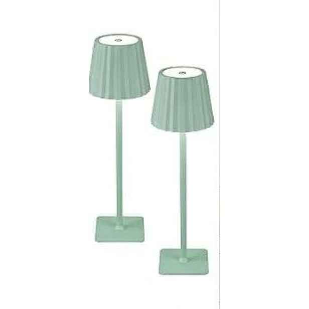 Led stolní lampa bezdrátová zelená IP44 Usb-c 2 ks