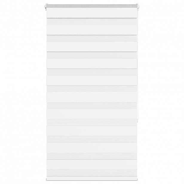 vidaXL Zebra roleta bílá 75x150 cm šířka látky 70,9 cm polyester
