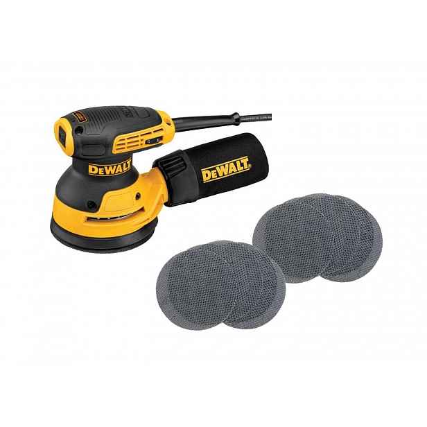 DeWALT - Excentrická bruska 125 mm, 280 W, s příslušenstvím DWE6423A2