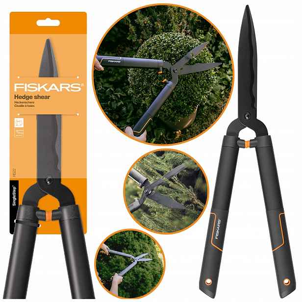 Fiskars Singlesteep HS22 Zahradní nůžky na živý plot pro ruční stříhání keřů