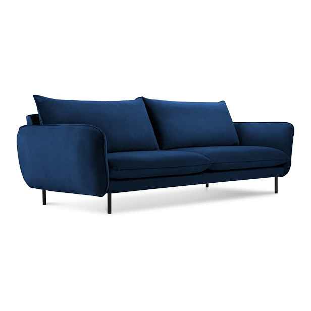 Modrá sametová pohovka 200 cm Vienna – Cosmopolitan Design