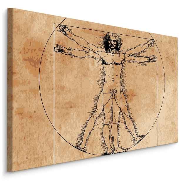 MyBestHome BOX Plátno Muž Leonarda Da Vinci Varianta: 40x30