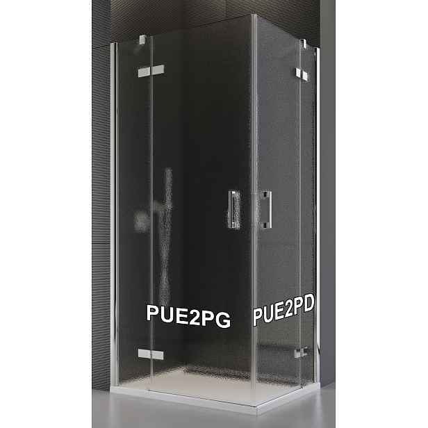 SanSwiss PUE2PD 080 10 22 Pravý díl sprchového koutu 80 cm, chrom/durlux