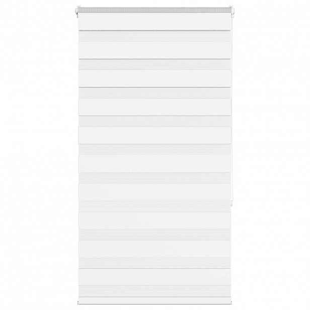 vidaXL Zebra roleta bílá 80x150 cm šířka látky 75,9 cm polyester