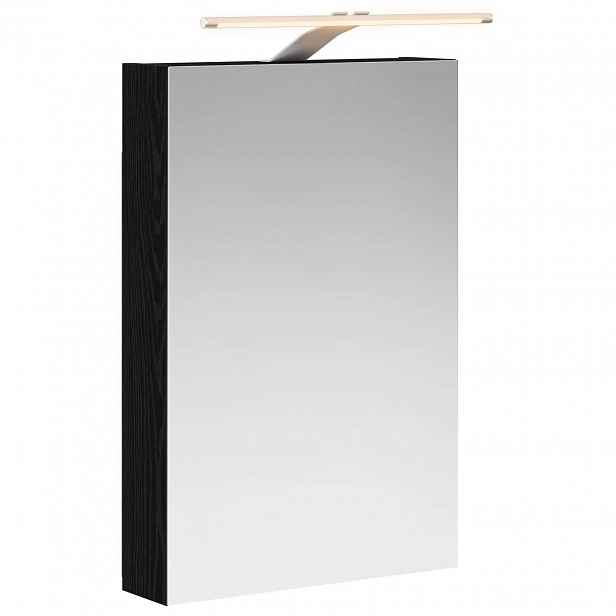 vidaXL Koupelnová zrcadlová skříň Černý dub 40 x 10,5 x 60,5 cm