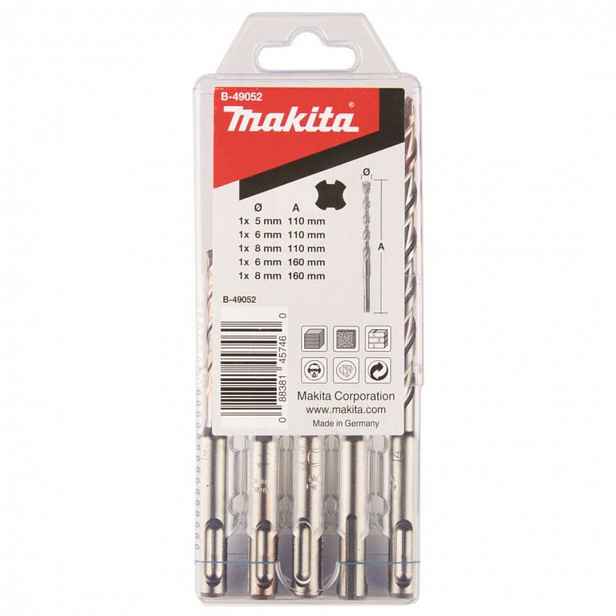 Makita - 5dílná sada vrtáků do zdiva SDS Plus B-49052