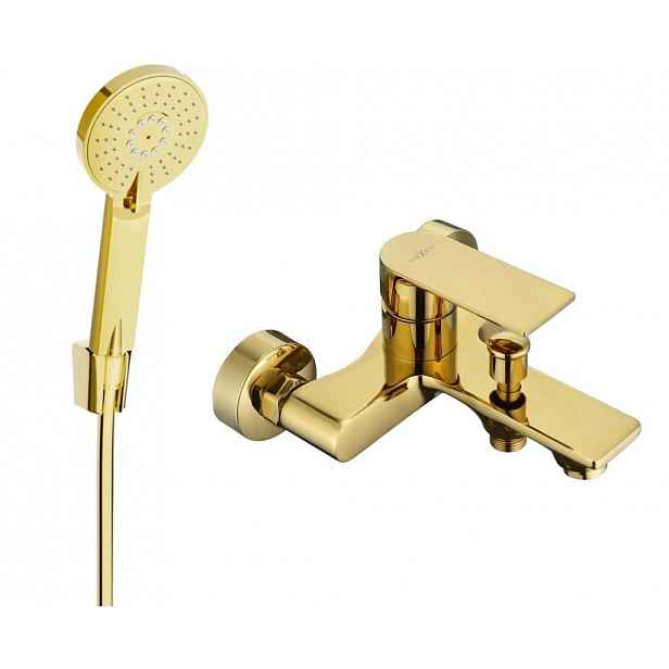 MEXEN - R40 Royo vanová baterie se sprchou set, zlato 7223R40-50