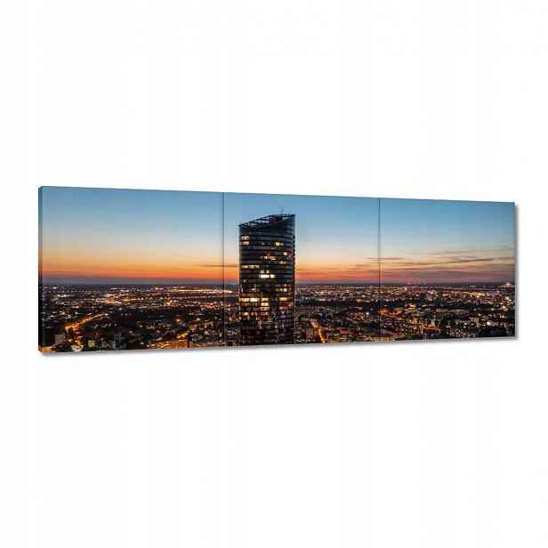 Obrazy 120x40 Vratislav noc panorama