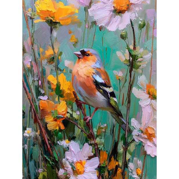 Tištěný obraz s rámem 60x80 cm Fringilla – Styler
