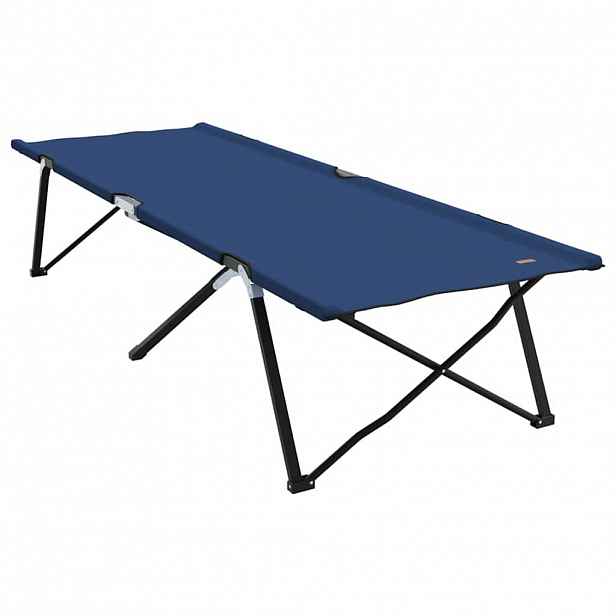 vidaXL Skládací kempingová postel Modrá 206 x 76 x 74 cm Oxford a Ocel