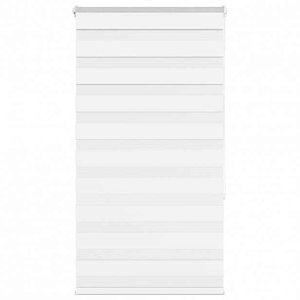 vidaXL Zebra roleta bílá 85x150 cm šířka látky 80,9 cm polyester