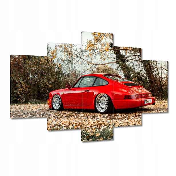 Obrazy 120x80 Červené Porsche Auto