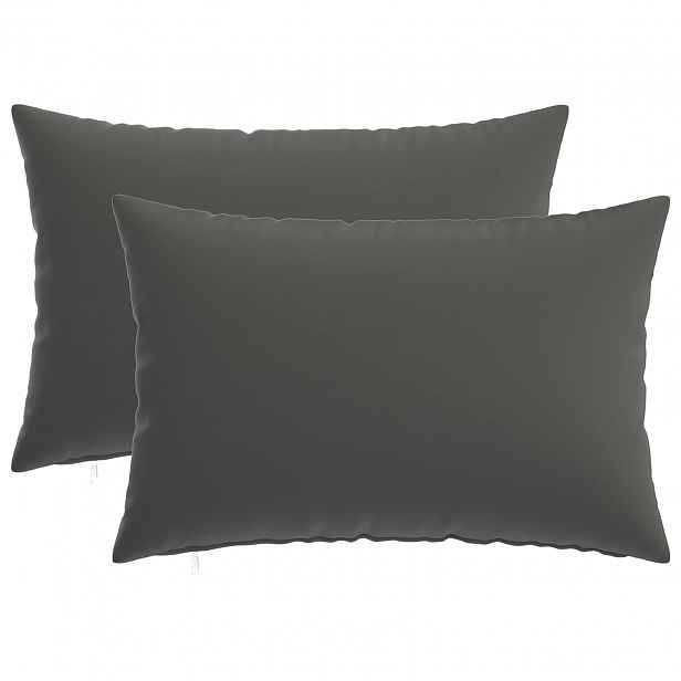 vidaXL Povlak na polštář 2 pcs HEERLEN Antracitová 30 x 50 cm