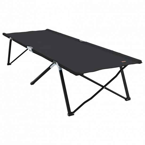 vidaXL Skládací kempingová postel Černá 206 x 76 x 74 cm Oxford a Ocel