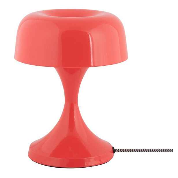 Červená kovová stolní lampa (výška 20 cm) Moda Retro – Leitmotiv