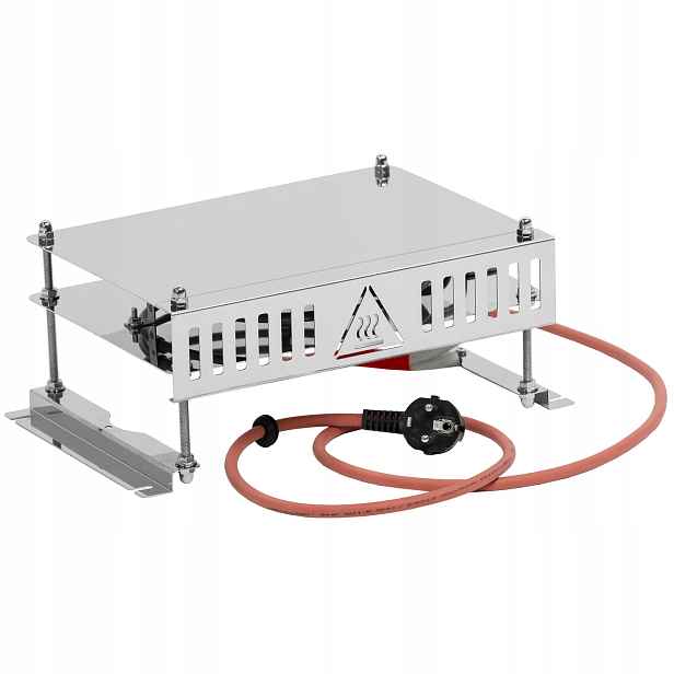 Elektrický nerezový deflektor s topným tělesem 2 kW Standard