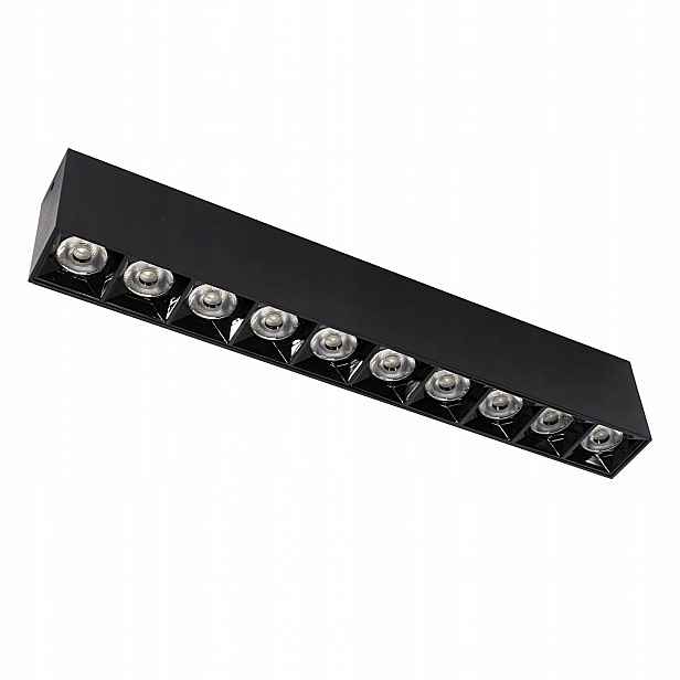 Lineární nástěnné svítidlo Černá Led 30W Teplá Barva 3000K JDL-4T