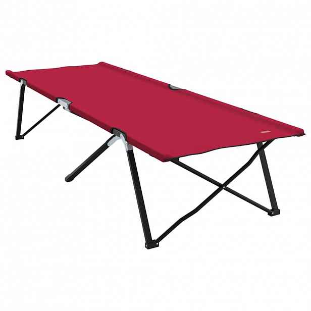 vidaXL Skládací kempingová postel Červená 206 x 76 x 74 cm