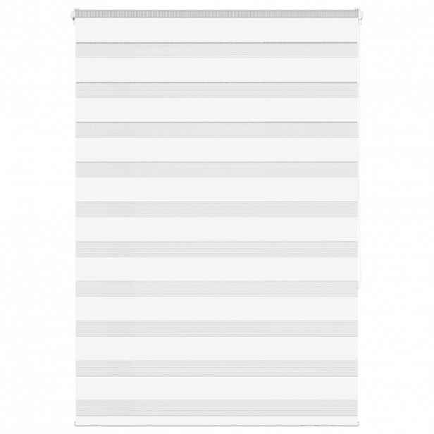 vidaXL Zebra roleta bílá 95x150 cm šířka látky 90,9 cm polyester