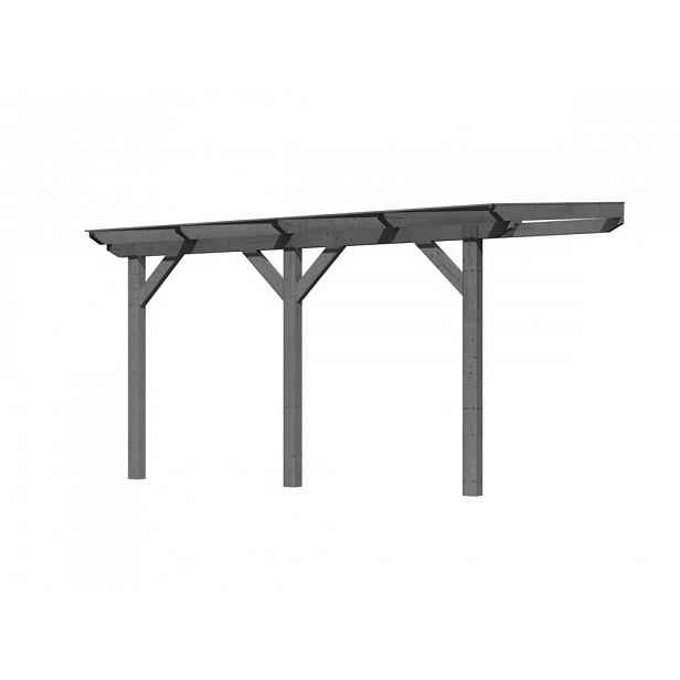 Dřevěná pergola CLASSIC 1B 402x250 cm Šedá