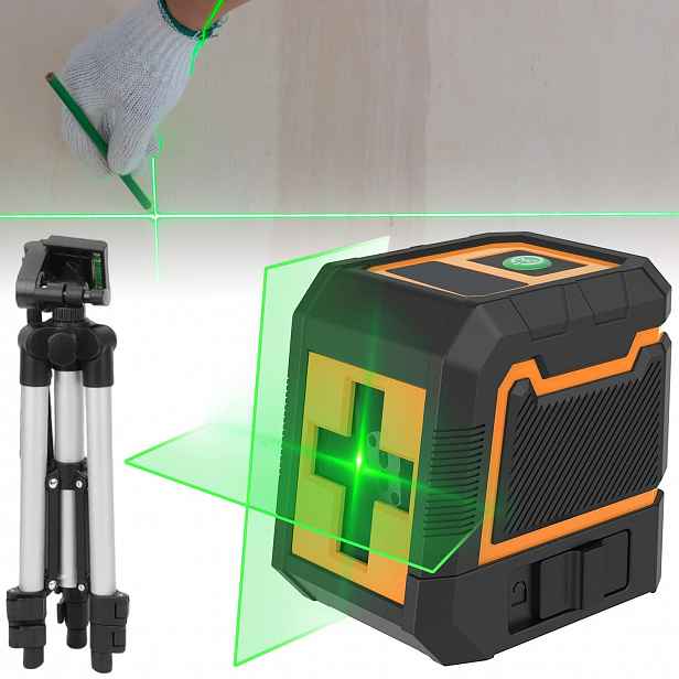 Laserová VOD<bos>ová 360 Stupňová Plochá 4D Laserová Křížová Pro Zelená Stativ