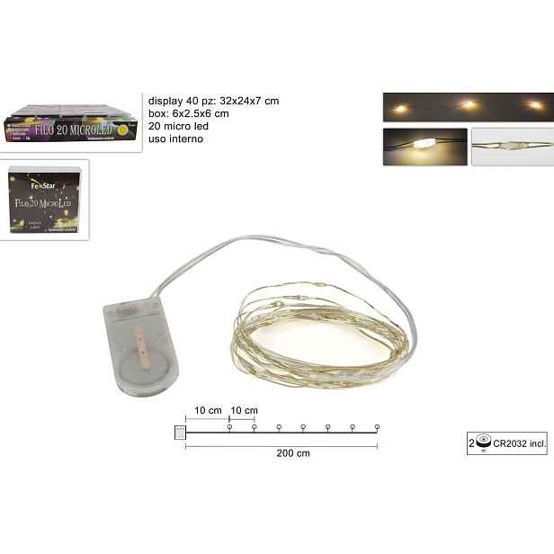 PROHOME - Řetěz vánoční LED