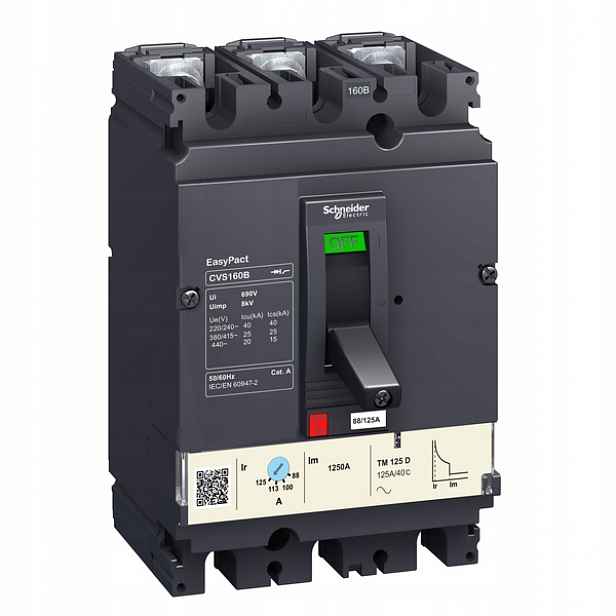 Schneider Electric vypínač EasyPact CVS160B 3P 125 A LV516302