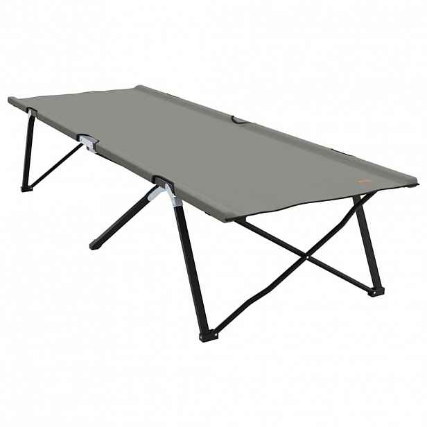 vidaXL Skládací kempingová postel Šedá 206 x 76 x 74 cm Oxford a Ocel