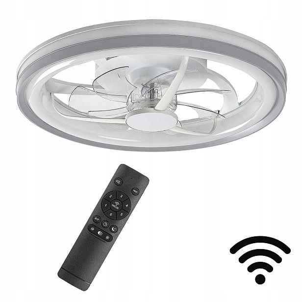 Stropní svítidlo s ventilátorem – WiFi Led lampoventilátor 40W s dálkovým ovládáním Fanr