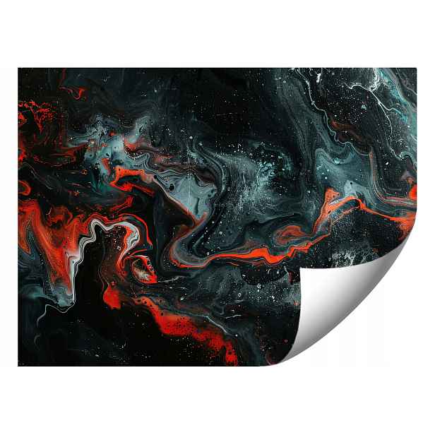 2x Fototapeta Černo-červená_vír Do Ložnice Obývacího Pokoje Tapeta Na Zeď 368x254
