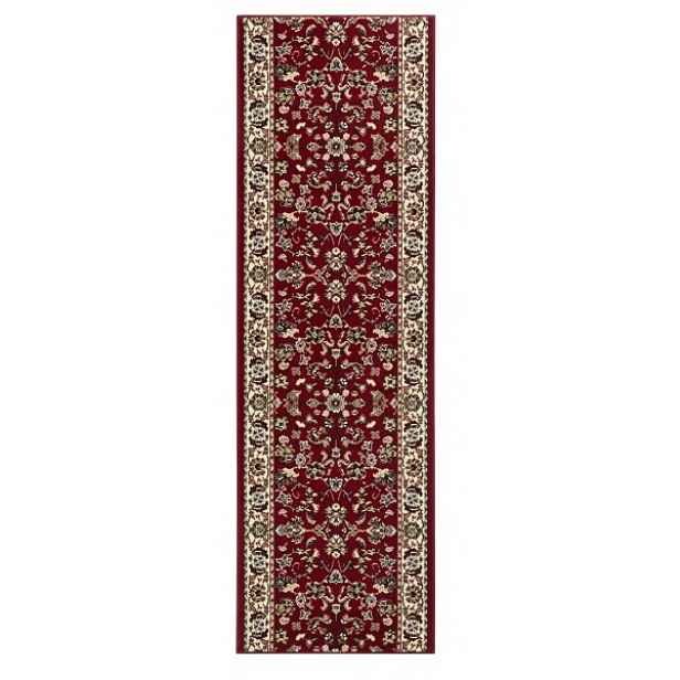 Běhoun Basic 102487, 80x250, červená, chodba / předsíň, Hanse Home