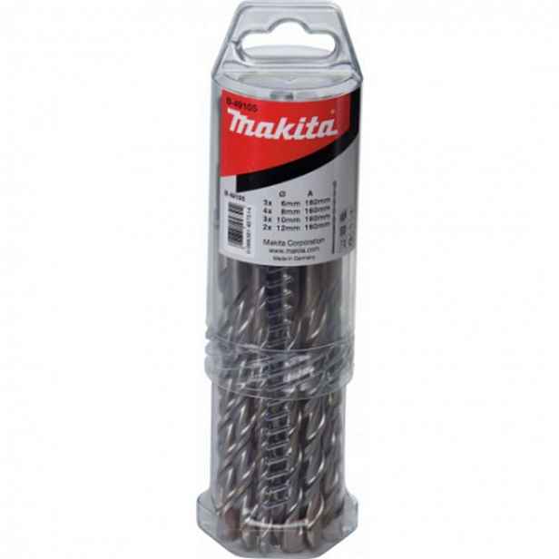 Makita - 12dílná sada vrtáků do zdiva SDS Plus B-49096