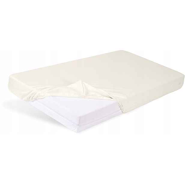 Nepropustné prostěradlo s gumičkou Matex bambus 160 x 200 cm krémová barva