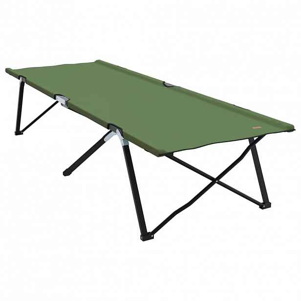 vidaXL Skládací kempingová postel Zelená 206 x 76 x 74 cm