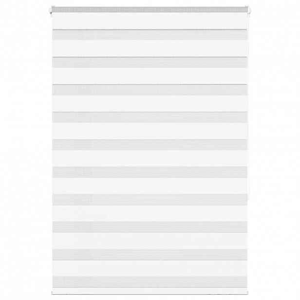 vidaXL Zebra roleta bílá 105x150 cm šířka látky 100,9 cm polyester