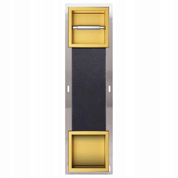 Wall-box Paper 2 Gold Zásobník s podavačem papíru zlatý