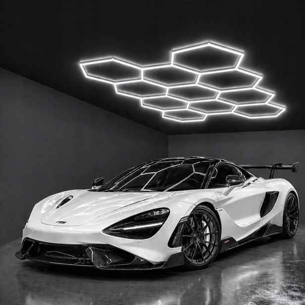 Moderní Led sada Hexagon 11 322W 6500K do kanceláře studia a ateliéru
