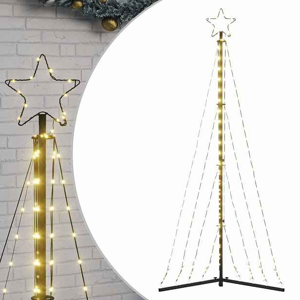 vidaXL LED vánoční stromek 339 teple bílých LED 182 cm