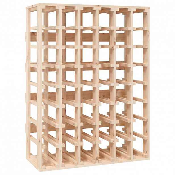vidaXL Regál na víno 70 x 33 x 94 cm masivní borové dřevo