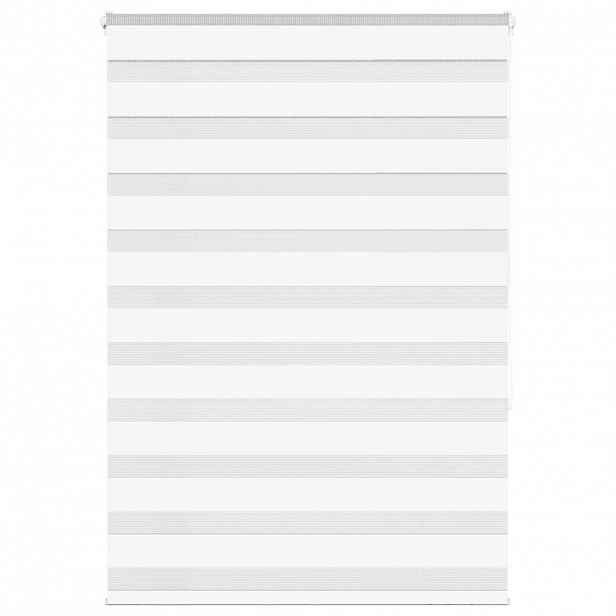 vidaXL Zebra roleta bílá 110x150 cm šířka látky 105,9 cm polyester
