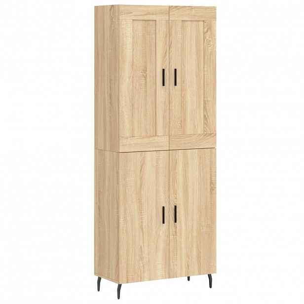 vidaXL Skříň highboard dub sonoma 69,5 x 34 x 180 cm kompozitní dřevo