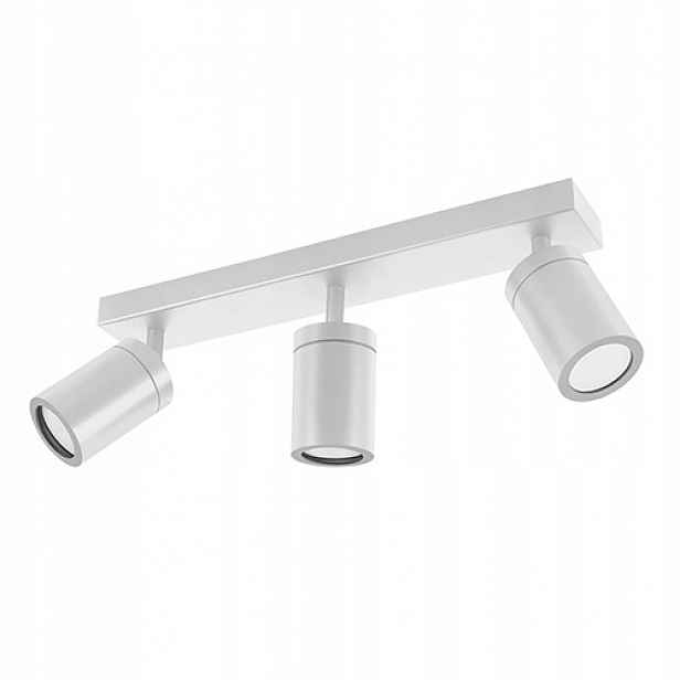 Koupelnová Lampa Bílá Nastavitelná 3xGU10 Nad Zrcadlo IP44